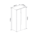 Refrigerateur Americain - HISENSE RC-67WC - 600 litres – Image 5