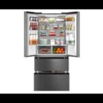 Réfrigérateur MIDEA Side by Side 4 Portes - 692 Litres - Technologie Inverter - Classe A+ - Gris – Image 2