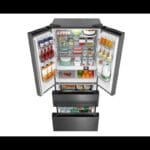 Réfrigérateur MIDEA Side by Side 4 Portes - 692 Litres - Technologie Inverter - Classe A+ - Gris – Image 3