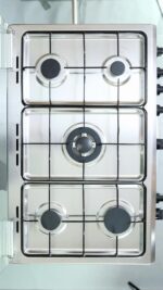 CUISINIÈRE TECHNOLUX 5 FEUX 90X60 INOX - CUISSON GAZ - FOUR AVEC TOURNE-BROCHE ET DOUBLE GRILL – Image 4