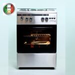 CUISINIÈRE À GAZ 4 FEUX INOX - TECNOLUX 60X60 AVEC FOUR ET GRIL