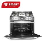 Cuisinière à Gaz 5 Feux 80x60 cm en Inox - Smart Technology STC8060C – Image 2