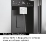 Réfrigérateur Haier Side-by-Side 2 Portes - Distributeur de Glaçons et Eau, Technologie Total No Frost, Gris - HSW59FEIMM – Image 4