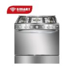 Cuisinière à Gaz 5 Feux 80x60 cm en Inox - Smart Technology STC8060C