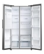 Réfrigérateur Haier Side-by-Side 2 Portes - Distributeur de Glaçons et Eau, Technologie Total No Frost, Gris - HSW59FEIMM – Image 8