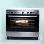 CUISINIÈRE TECHNOLUX 5 FEUX 90X60 INOX - CUISSON GAZ - FOUR AVEC TOURNE-BROCHE ET DOUBLE GRILL