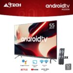 Téléviseur Smart TV 4K UHD 55 pouces ASTECH 55AC111D - Android, Design Slim et Performances Avancées