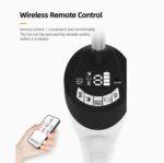 Ventilateur sur pied rechargeable RISING 18 pouces – Batterie 7000mAh, minuterie 9h, télécommande, LED, ports USB – Modèle RS8098 / MC8098 – Image 5