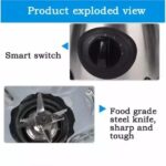 Blender Kenwood KE-2268 Ice Crusher Inox – 1,5L, 650W, 5 Vitesses – Avec Broyeur de Glace et Mini Hachoir – Garantie 1 An – Image 6