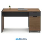 Bureau Professionnel Compact Modèle OZ-1913-12 – 120x60 cm – Design Bois & Graphite