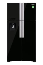 Réfrigérateur HITACHI 4 Portes 550 Litres – Noir avec Fontaine – RW690P7PB