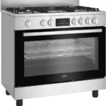 Cuisinière BEKO 5 Feux Gaz 90x60 + Four Électrique 111L Inox - Modèle BGM11226EX - Multifonction Catalyse – Image 2