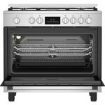 Cuisinière BEKO 5 Feux Gaz 90x60 + Four Électrique 111L Inox - Modèle BGM11226EX - Multifonction Catalyse – Image 4