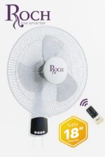 Ventilateur mural ROCH 18 pouces avec télécommande RWF-1805R-D – Silencieux, réglage à distance, oscillation – Livraison rapide Sénégal