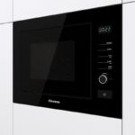 Micro-ondes encastrable - Hisense - 25L avec gril – Noir élégant HB25MOBX7G (900W, minuterie, programmable) – Image 3