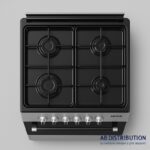 Cuisinière ASTECH 4 Feux 60x60 à Gaz – Four avec Grill – Modèle CK-60LDRM – Image 3