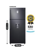 Réfrigérateur - Samsung - 530L - RT67K6541BS – Double Porte Inox avec Distributeur d’Eau - Twin Cooling Plus™ & No Frost